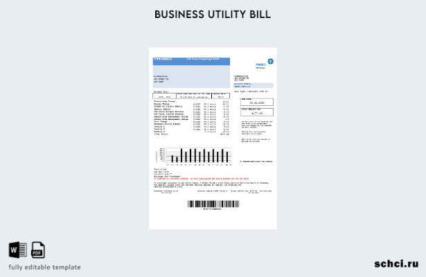 скачать цифровой шаблон счета за коммунальные услуги CLP Power Hong Kong Limited